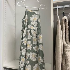 Gap kids green floral dress size girls xxl NWOT